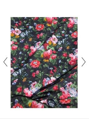 Ralph Lauren Isadora Black Floral Print Twin Flat And Fitted Sheets